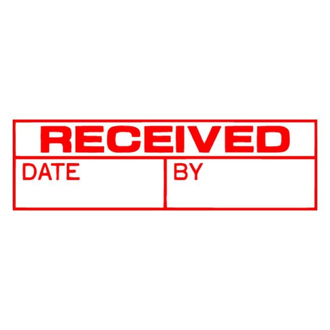 Xstamper cx-bn 1680 received/date/by red-Officecentre